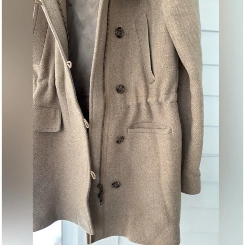 J. Crew Women’s Wool Beige Trench Coat
